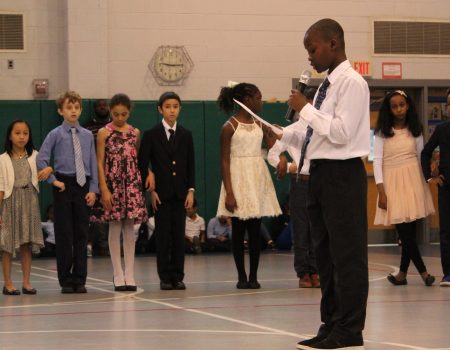 5th Graders performing Ballroom Dance