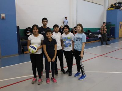 Students participating in Pysical Education activities