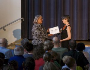 principal Sydnor receives award