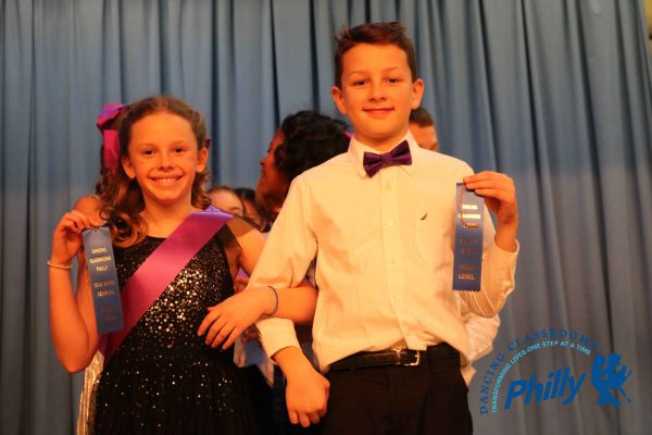 5th grade blue ribbon winners at dance contest